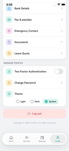 Crootive HRMS - Employee App Screenshot 8 of 8