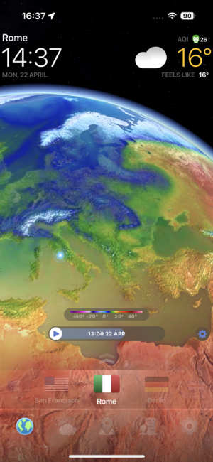 METEO ACUM ° - Captură de ecran pentru prognoza locală