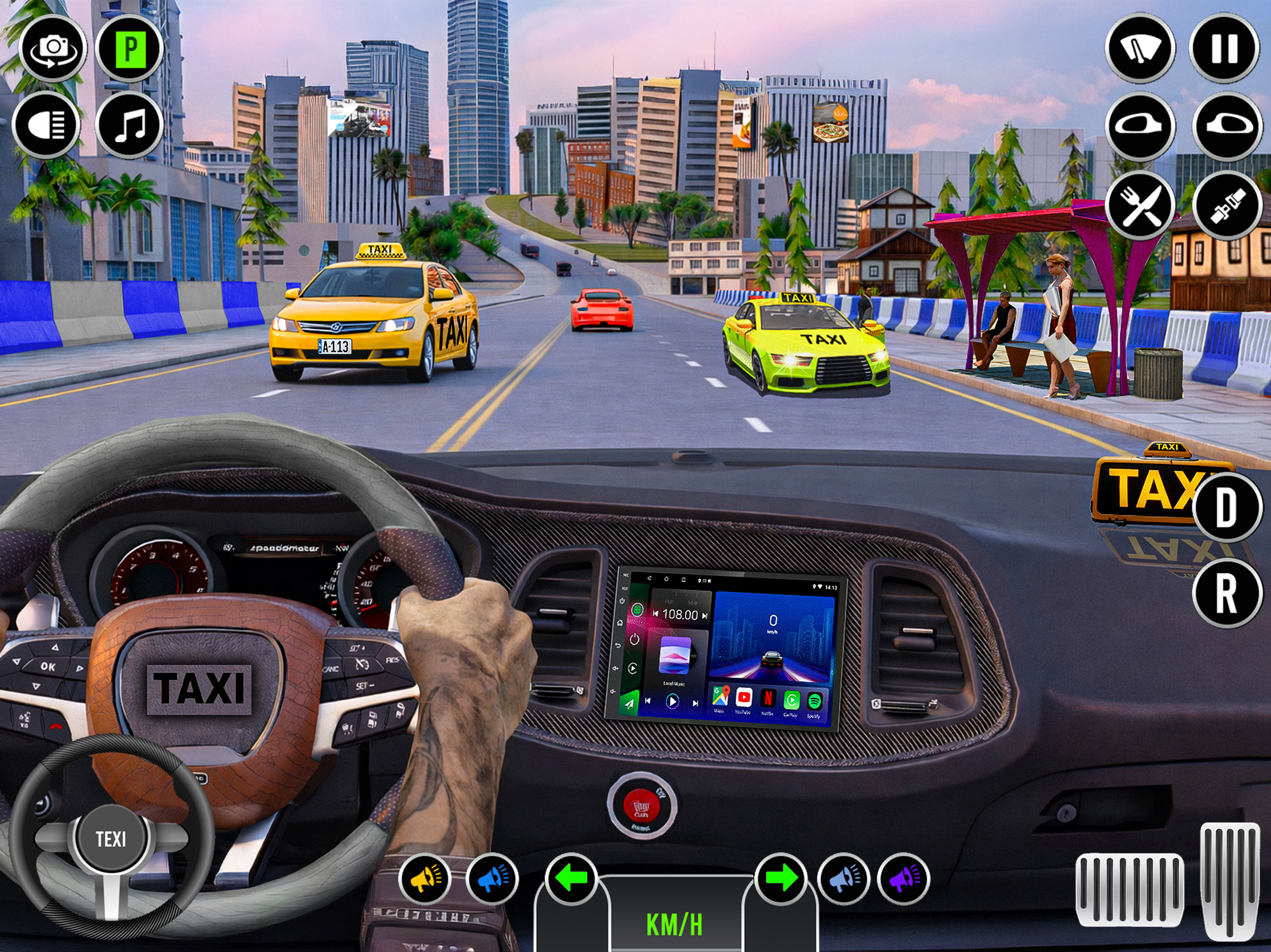 Taxi Driver: Car Driving Sim screenshot 12