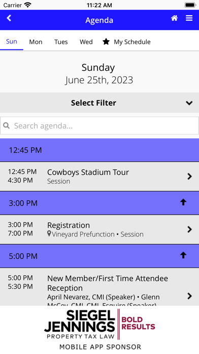 IPT Events Screenshot