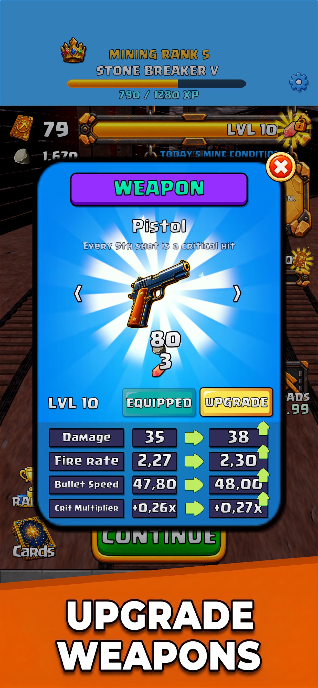 Screenshot 3 of Mine Destroy: Cart Shooter