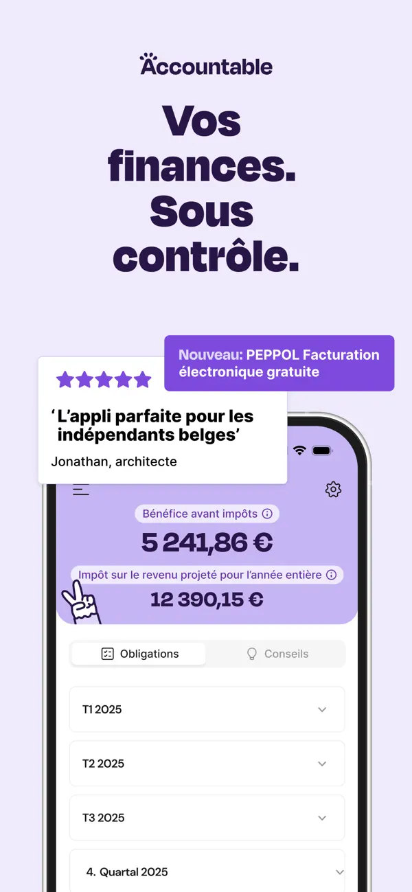 Screenshot #1 pour Accountable pour indépendants