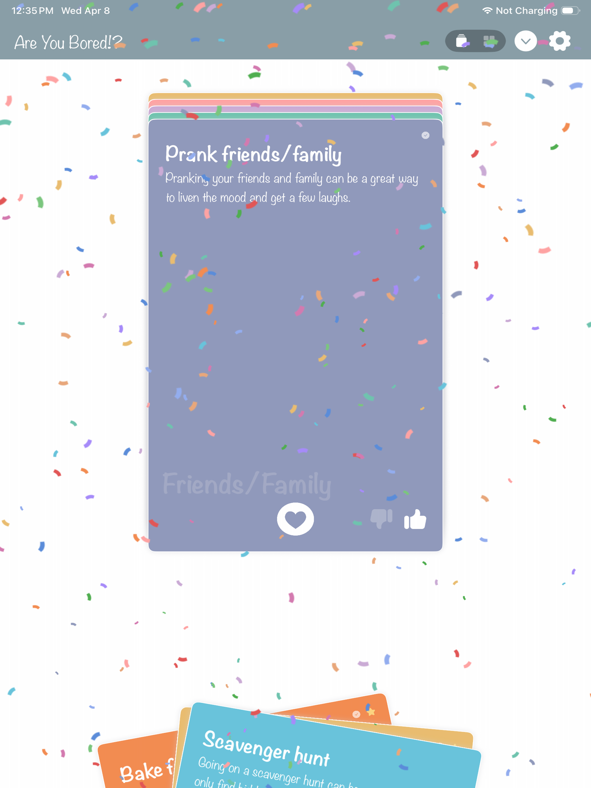 The Are You Bored!? App