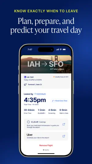 CLEAR: Travel Day Planning App screenshot 3