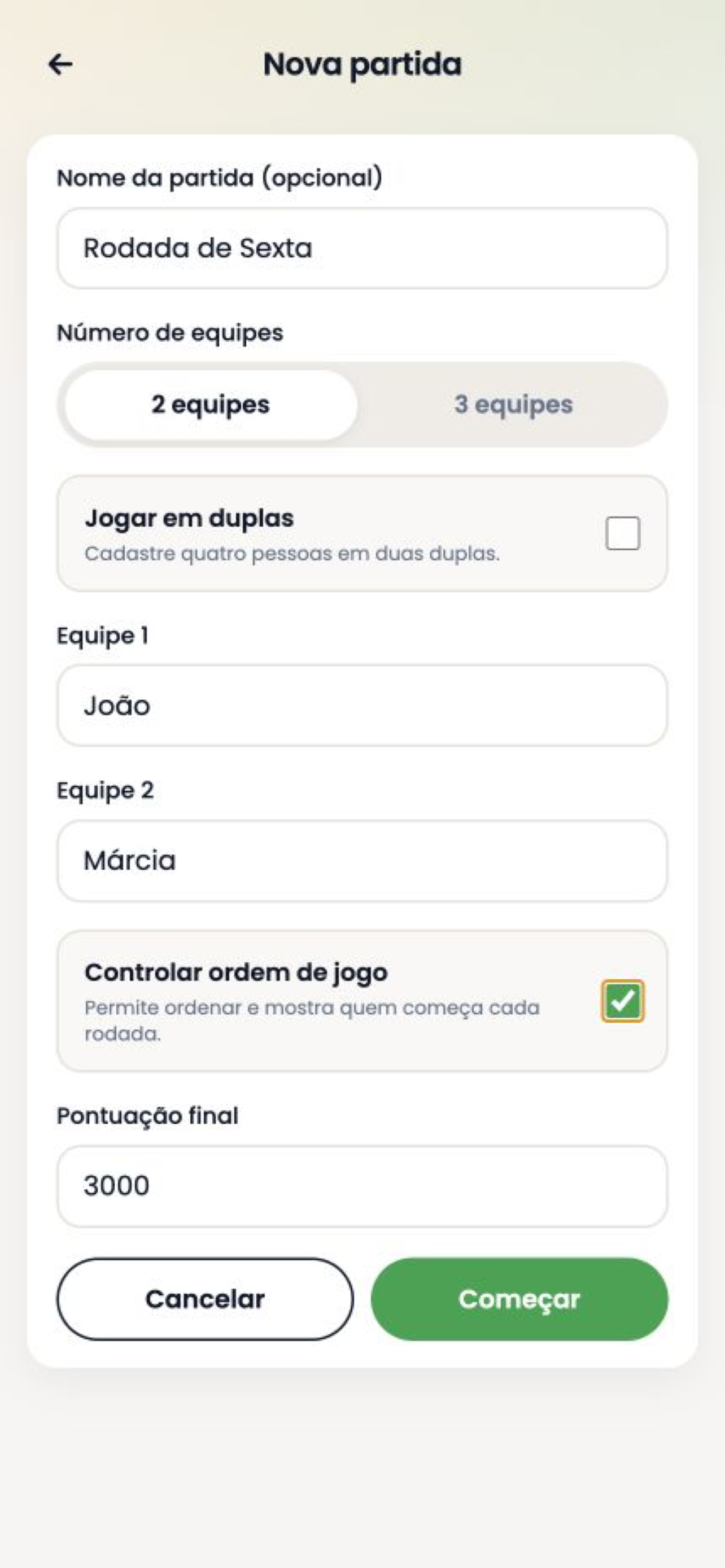 Do Baralho - Contador