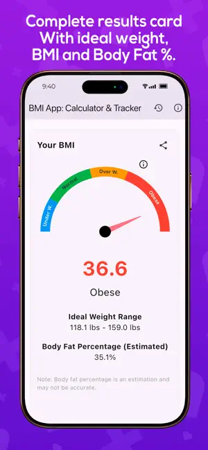 BMI App: Tracker & Calculator screenshot 3