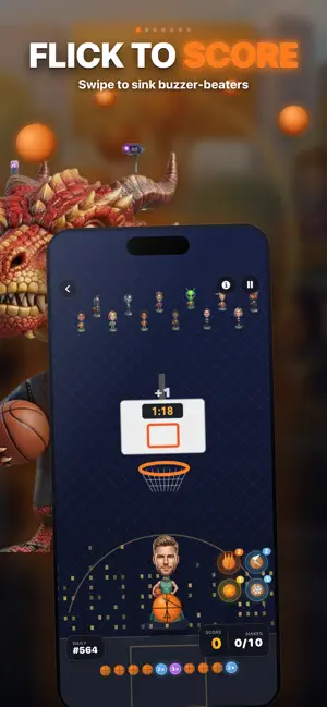 Heroes ShootOut: Basketball screenshot 1