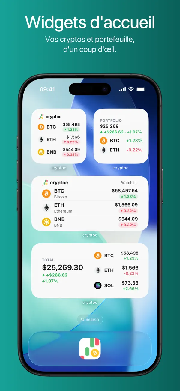 Screenshot #1 pour cryptoc: Crypto & Bitcoin