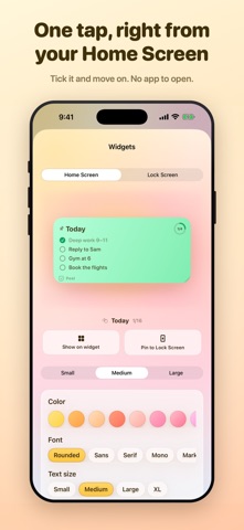 Peel: Sticky Notes & Widgets Screenshot 3 of 10