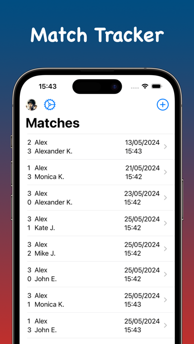 Matches Tracker Screenshot 1 - AppWisp.com Matches Tracker Screenshot 1 - AppWisp.com