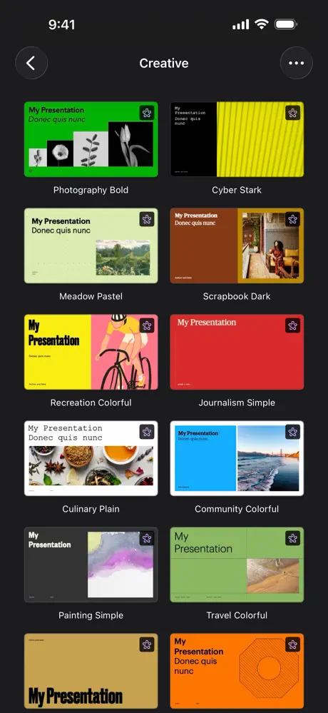 Keynote screenshot 2