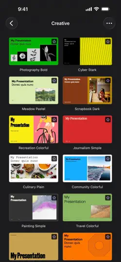 Screenshot von Keynote: Geschichten Erzählen auf dem iPhone 3