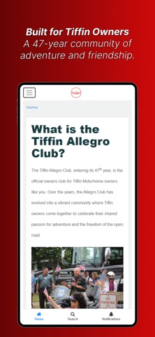 Tiffin Allegro Club screenshot