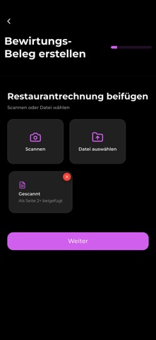 Bewirtungsbeleg Generator screenshot
