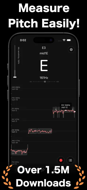 Pitch Checker: Chromatic Tuner screenshot 1 of 6