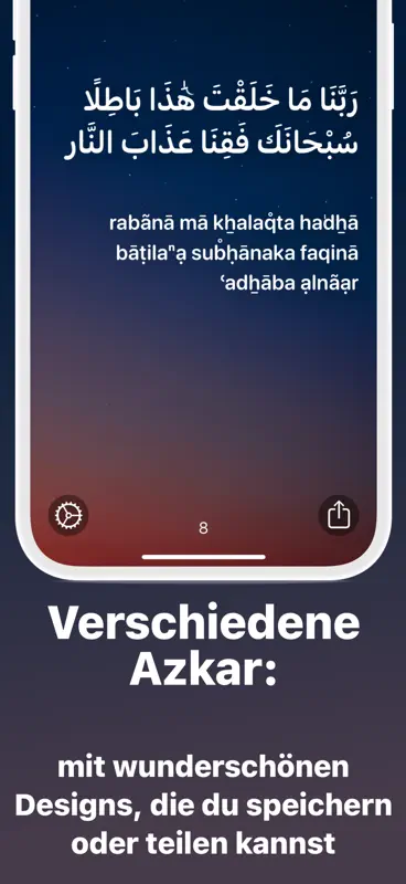 Azkar : Gebetszeiten & Athan screenshot 8 of 10
