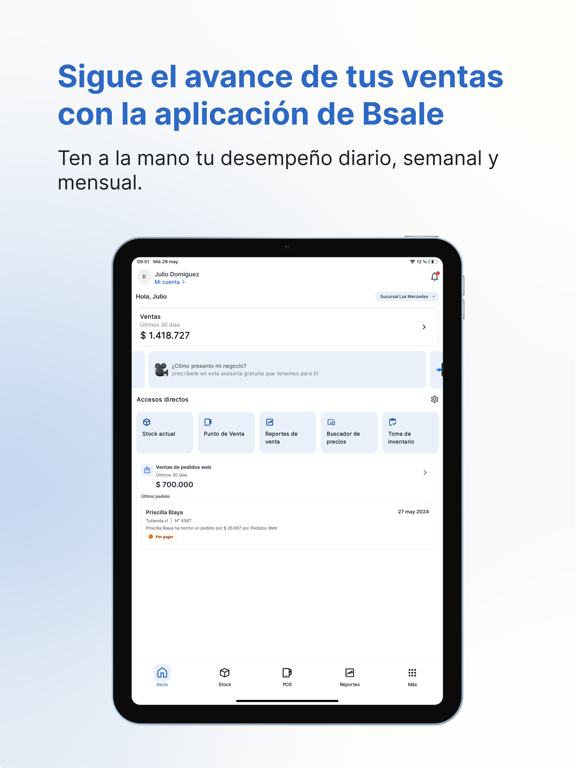Bsale App iPad screenshot 1 - Finance app