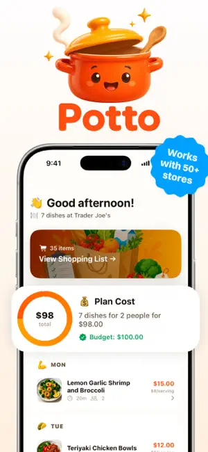 Potto - meal planner screenshot 2