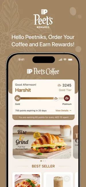 Peets Coffee Rewards iPhone screenshot 4