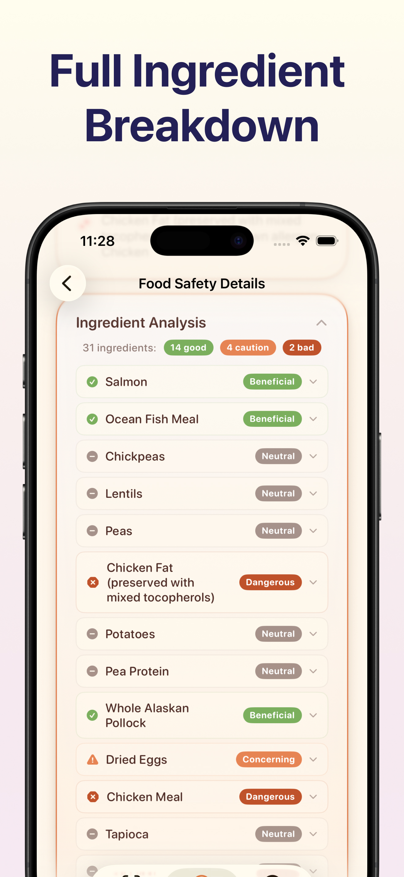 Pet Food Safety Scanner