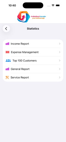 ProfessionalManager screenshot