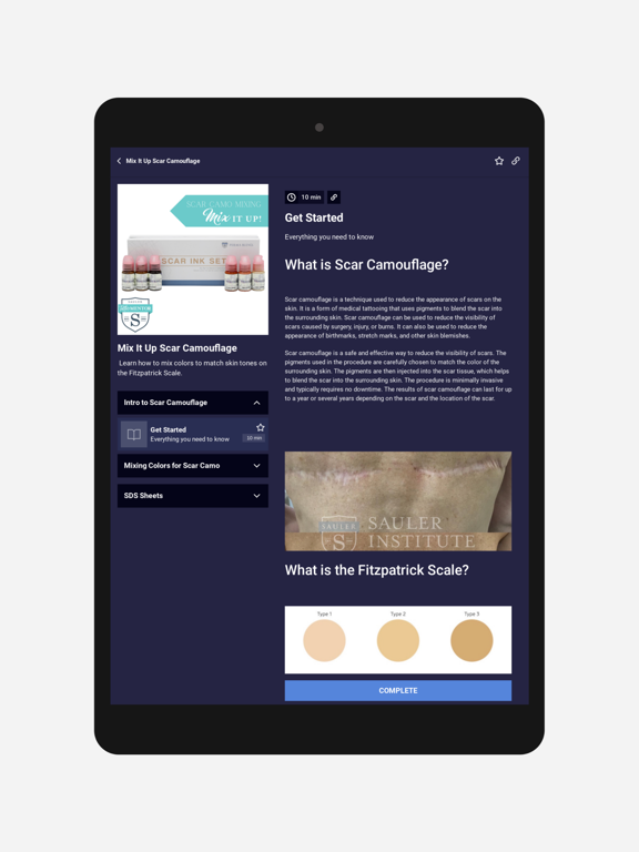 Tattoo Mentor iPad screenshot 2 - Medical app