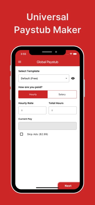 Universal Paystub Generator Screenshot 2 of 7