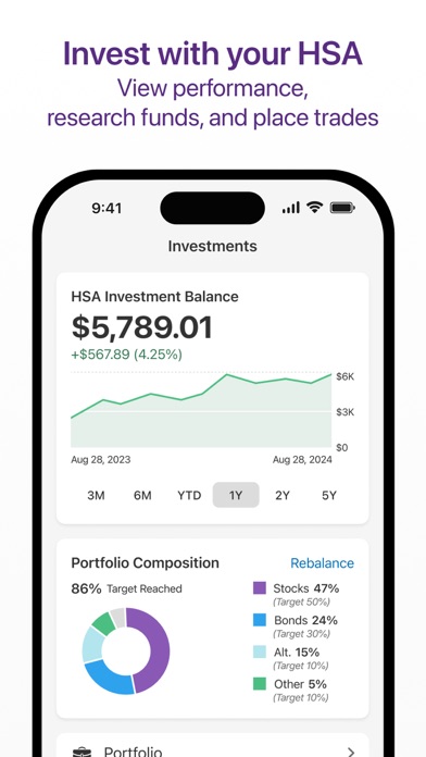 HealthEquity Mobile Screenshot