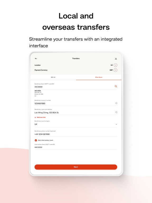 BEA Mobile 東亞手機銀行 iPad screenshot 5 - Finance app