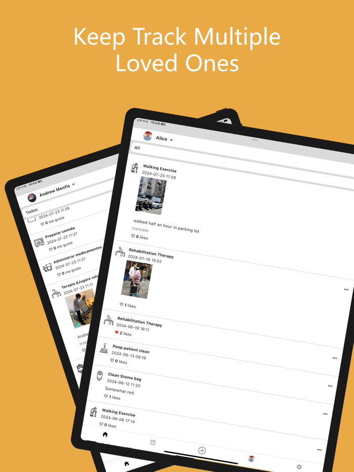 سجل الرعاية - Care Logger