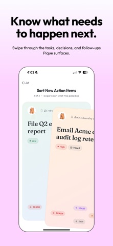 Pique – AI Note Taker screenshot