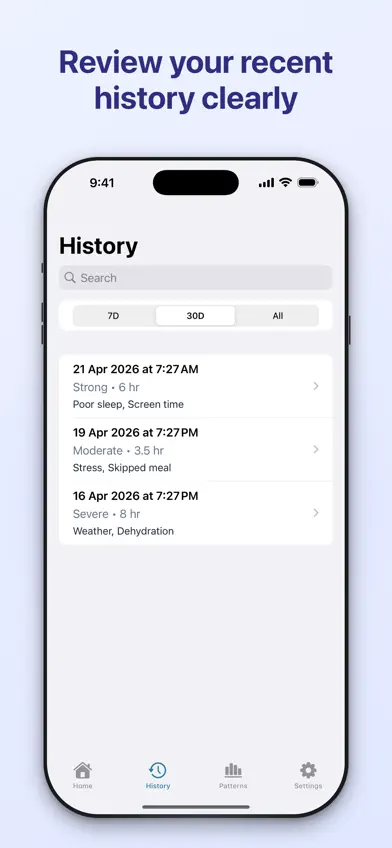 Migraine Tracker – MigraLog screenshot 3