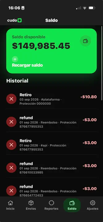 Cudo- Protección de envios screenshot 5