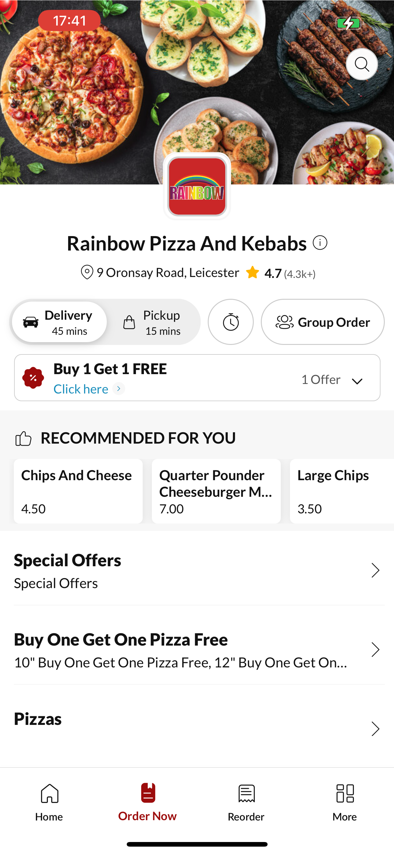 Rainbow Pizza And Kebabs. screenshot 2