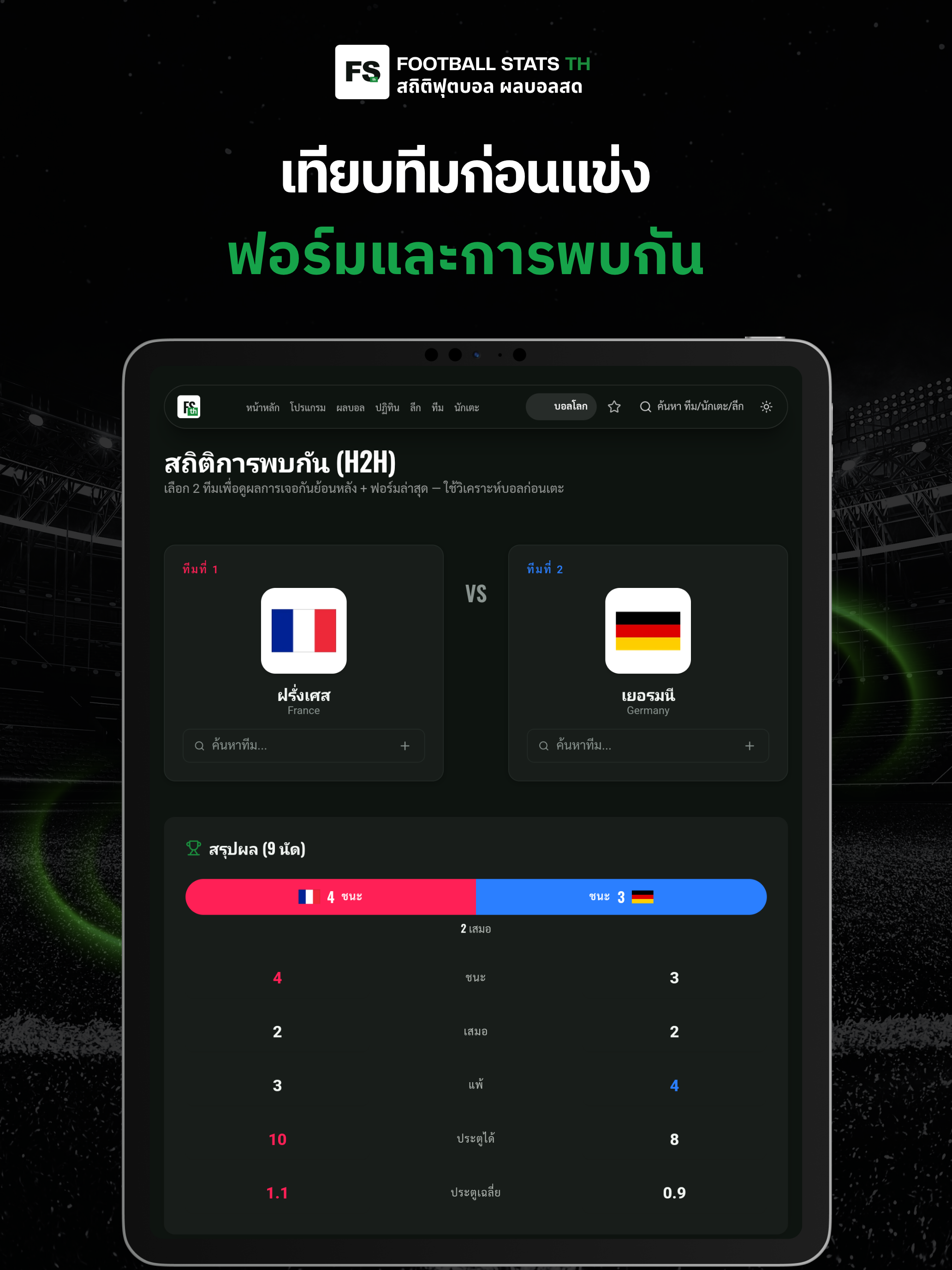 สถิติฟุตบอล ผลบอลสด - FS TH screenshot 11