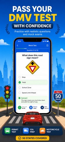DMV Practice Test 2026- Permit Screenshot 1 of 5