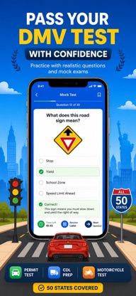 DMV Practice Test 2026- Permit screenshot 1