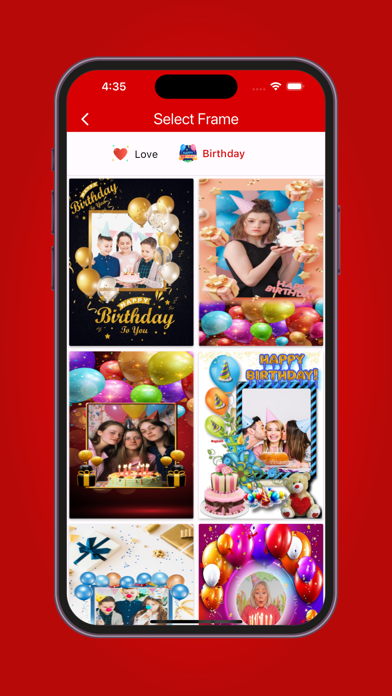 Love Frames Photo Editor Screenshot