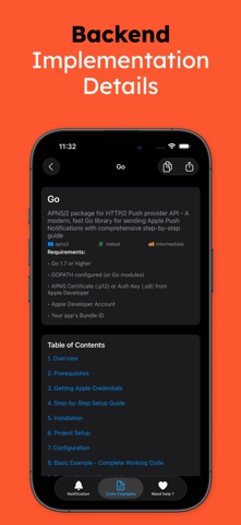 Push Notification - Client iPhone screenshot