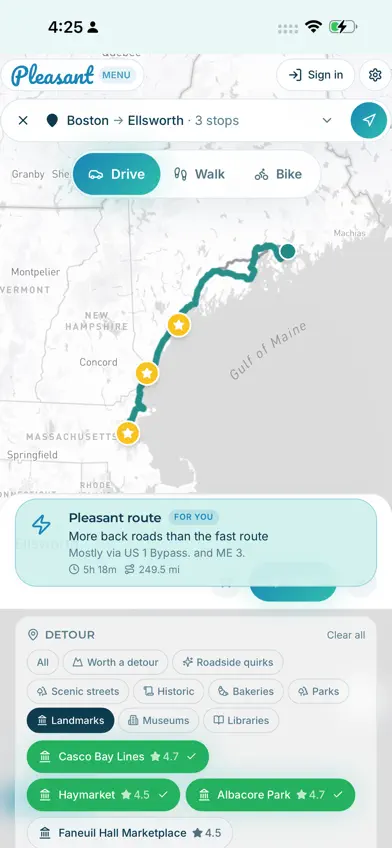Pleasant Routes screenshot 5