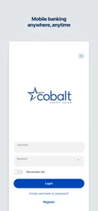 Cobalt Mobile Banking screenshot #1 for iPhone