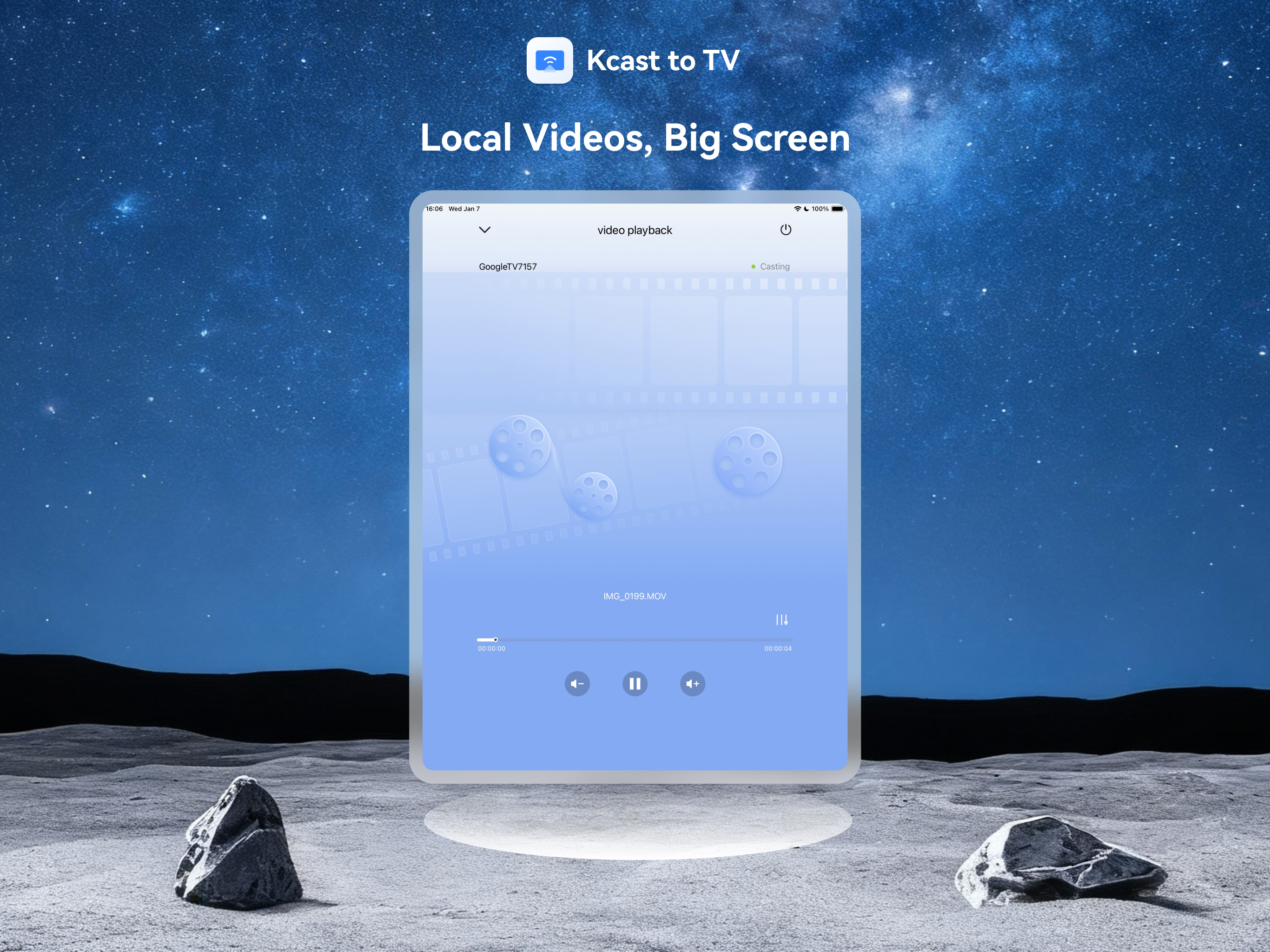 Kcast to TV