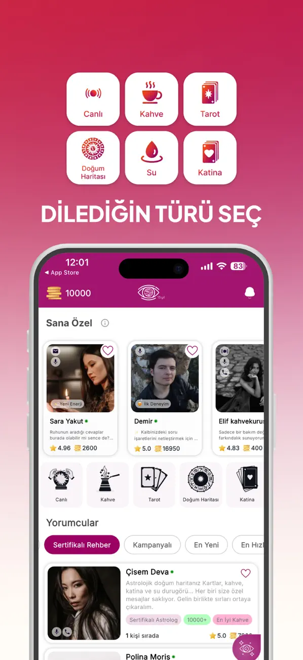 Screenshot #2 pour Fal Sepeti - Tarot & Aşk