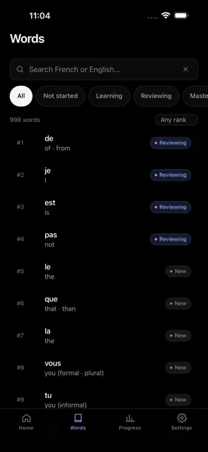 Mille: French Vocabulary screenshot 3