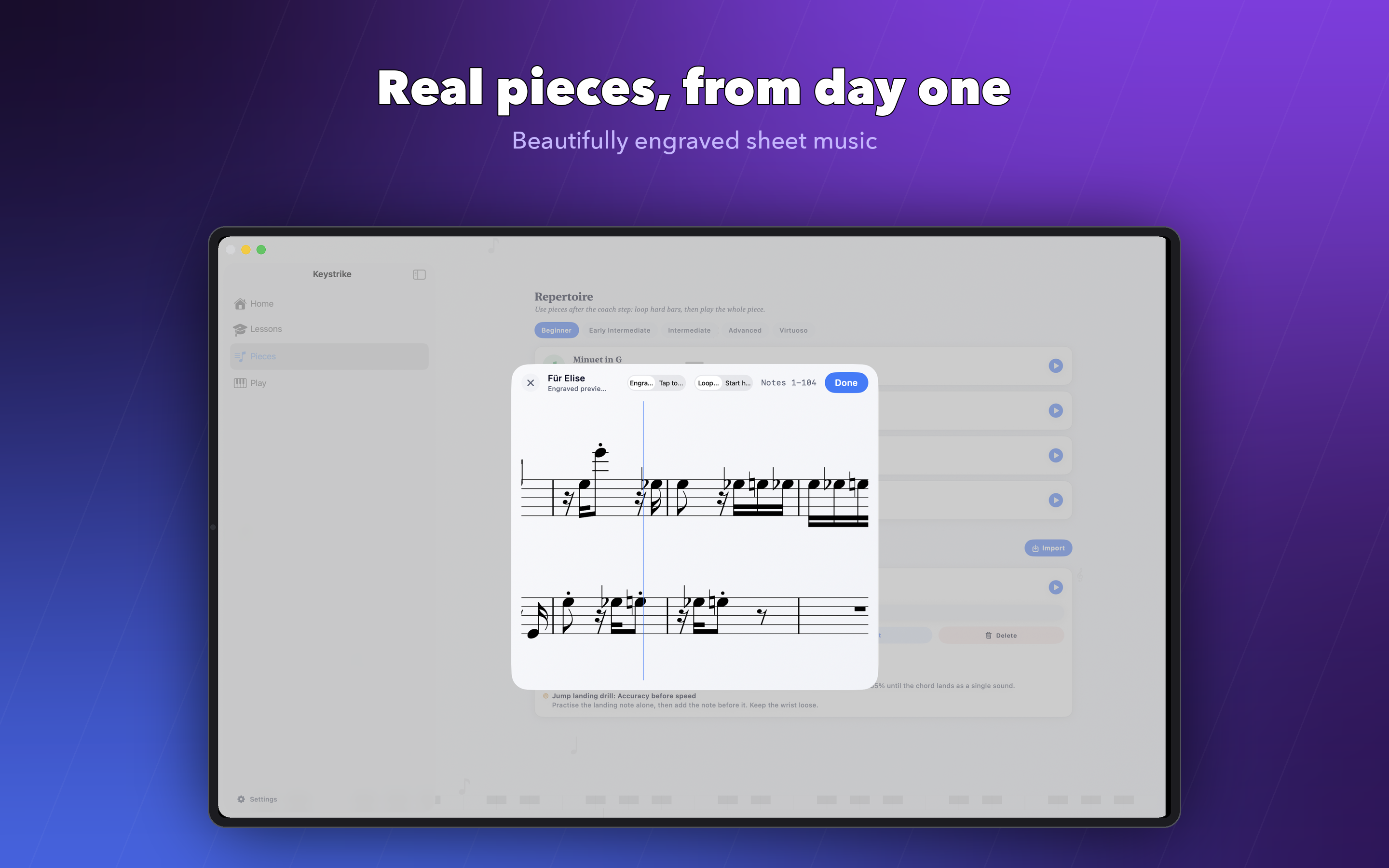 Keystrike: Piano Sight Reading screenshot 13