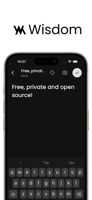 Wisdom - Note-Taking App Screenshot 1 of 3