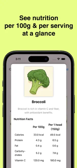 Food Facts: Nutrition Guide screenshot 2