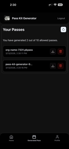 Digital Pass Generator Screenshot 4 of 5