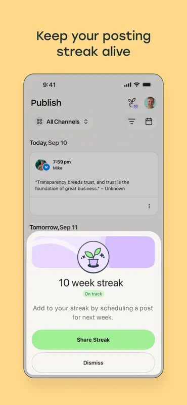 Buffer: Plan & Schedule Posts screenshot 5 of 7