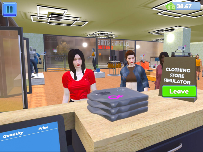 Clothing Store Games Simulator
